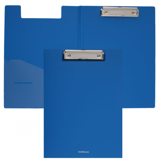 Папка-планшет с зажимом А4, пластик, 1 внутренний, цвет синий Classic Erich Krause 45982
