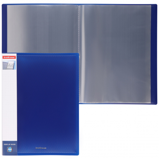 Папка 20 файлов, А4, пластик, цвет синий Diamond Total Blue Erich Krause 54959