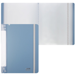 Папка, 100 файлов, А4, пластик, цвет синий, sigNATURE, deVENTE, 3101518