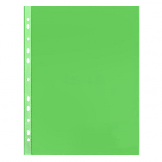 Файл А4+ (30мкм) 50шт/уп глянец Премиум 013grn/817149 зеленый