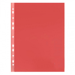 Файл А4+ (30мкм) 013red премиум красн 817150