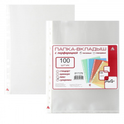 Файл А4+ (100мкм) СуперЛюкс 100TSLux тисн 817179