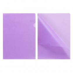 Папка-уголок А4, пластик тонированный, цвет фиолетовый KLERK ЕЕ-310/212834