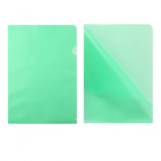 Папка-уголок А4, пластик тонированный, толщина пластика 0,15мм, цвет зеленый Sponsor GRT-SF208-1/GR/R