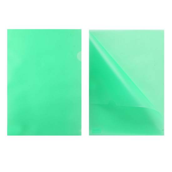 Папка-уголок А4, 0,18 мм, пластик тонированный, цвет зеленый Sponsor GRT-SF208-2/GR/R