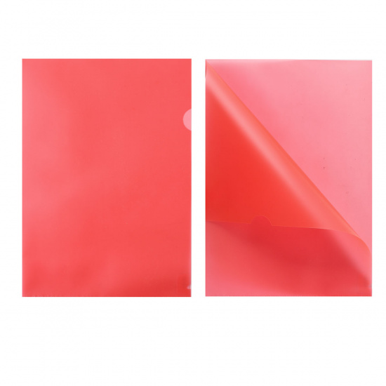 Папка-уголок А4, пластик тонированный, толщина пластика 0,18мм, цвет красный Sponsor GRT-SF208-2/RD/R