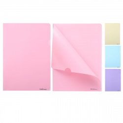 Папка-уголок 0,18мм Diagonal Pastel 50170 ассорти