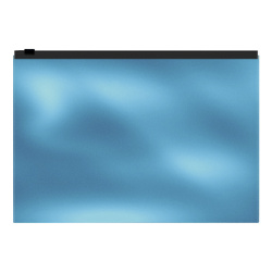 Папка на молнии А4, 242*335 мм, ПВХ, цвет голубой Glossy Ice Metallic Erich Krause 54977