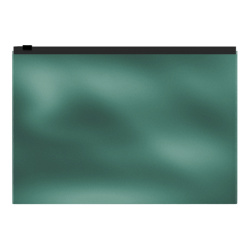 Папка на молнии А4, 242*335 мм, ПВХ, цвет бирюзовый Glossy Ice Metallic Erich Krause 54978