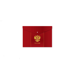 Папка-конверт на кноп А7 (75*105мм) 0,18мм Неон 205703 КОКОС непрозр