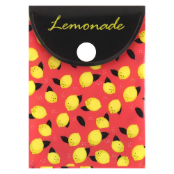 Папка-конверт на кнопке А7, 0,15 мм Lemonade КОКОС 212199