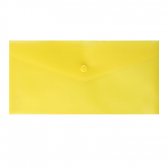 Папка-конверт на кнопке А6, 0,15 мм, цвет желтый KLERK 212639