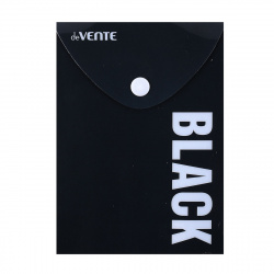 Папка-конверт на кноп А6 (114*158мм) 0,18мм Black 3071519 непрозр