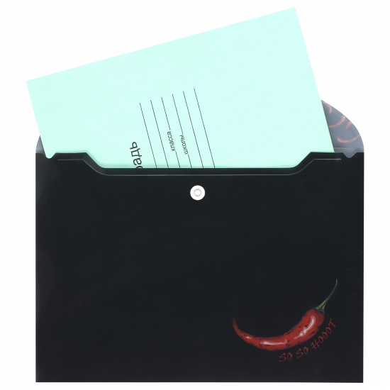 Папка-конверт на кнопке А5, 0,15 мм Pepper КОКОС 212106
