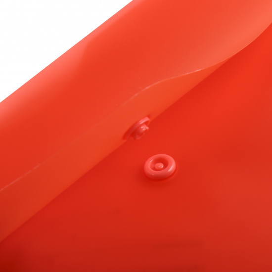 Папка-конверт на кнопке А4, 0,12 мм, цвет красный KLERK 212662