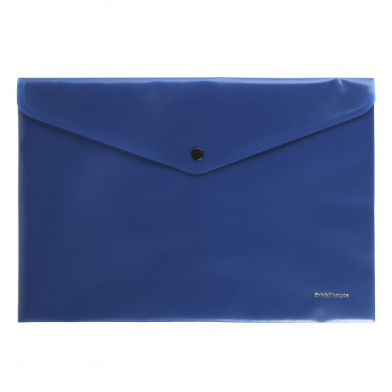 Папка-конверт на кнопке А4, 0,14 мм, цвет синий Fizzy Classic Erich Krause 50177