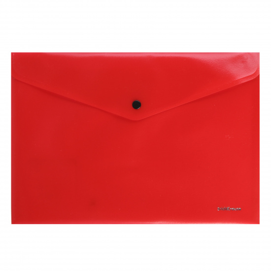 Папка-конверт на кнопке А4, 0,14 мм, цвет красный Fizzy Classic Erich Krause 50175