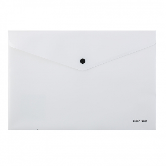 Папка-конверт на кнопке А4, 0,18 мм, цвет белый Diamond Total White Erich Krause 54895
