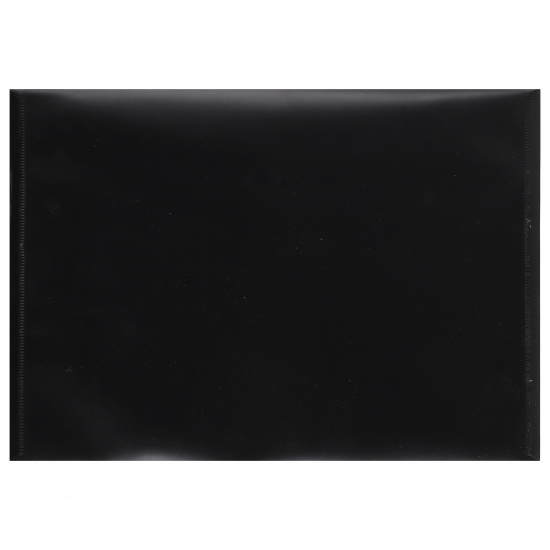 Папка-конверт на кнопке А4, 0,18 мм, цвет черный KLERK 212686