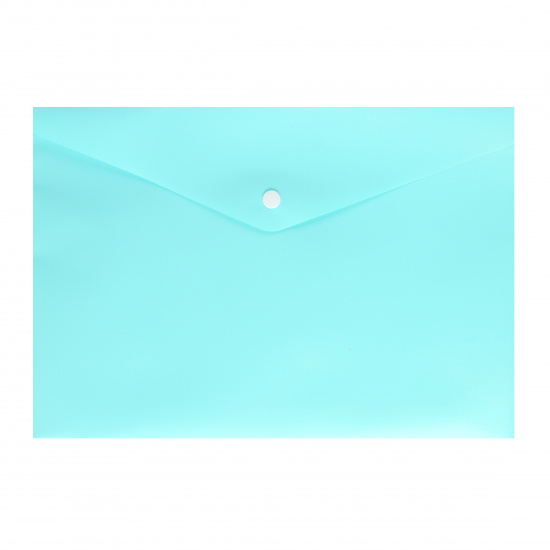 Папка-конверт на кнопке А4, 0,18 мм, цвет мятный KLERK 212700