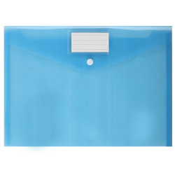 Папка-конверт на кнопке А4, 0,18 мм, цвет синий deVENTE 3079332