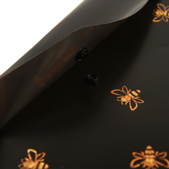 Папка-конверт на кнопке А4, 0,18 мм, цвет черный Busy Bee FIORENZO 213731