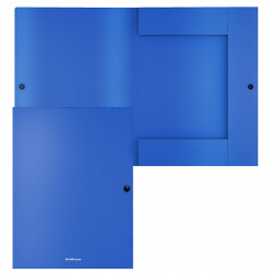 Папка-конверт на кнопке А4, 0,40 мм, цвет синий Erich Krause 47228