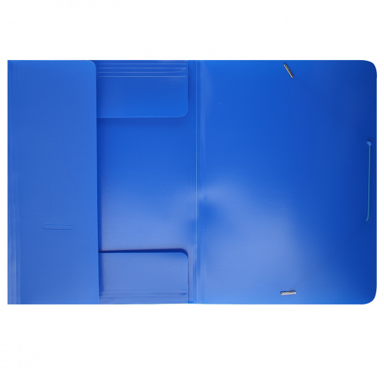 Папка на резинке 1 отделение, А4, пластик, 0,40 мм, цвет синий KLERK 213904