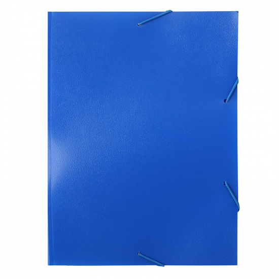 Папка на резинке 1 отделение, А4, пластик, 0,40 мм, цвет синий KLERK 213904