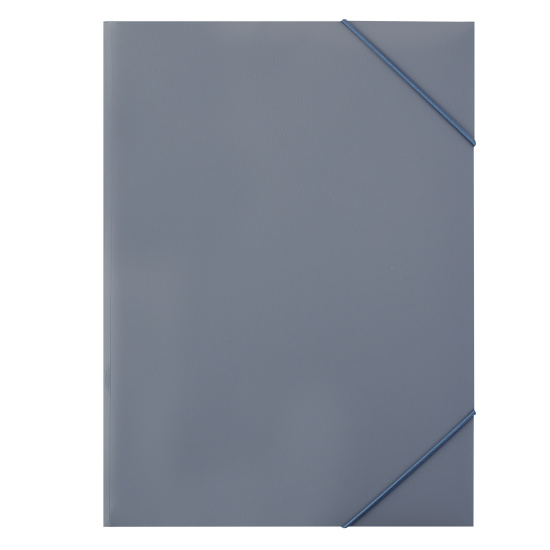 Папка на резинке 1 отделение, А4, пластик, 0,40 мм, цвет серый KLERK 213905-KL/PR04grey
