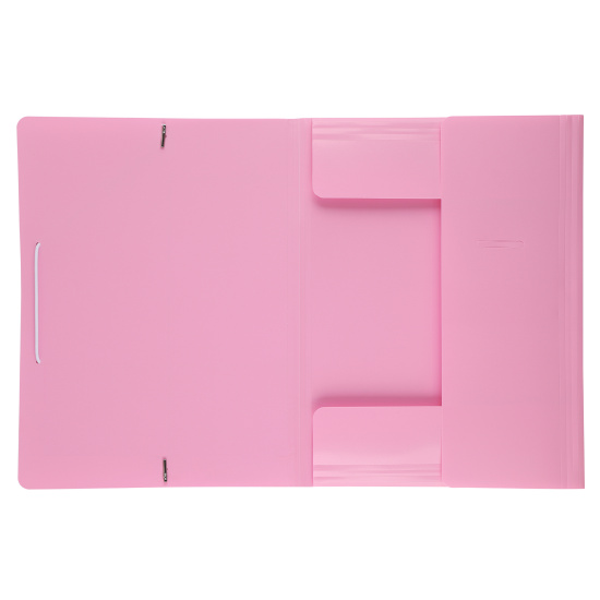 Папка на резинке 1 отделение, А4, пластик, 0,40 мм, цвет розовый Premium Pastel KLERK 231612