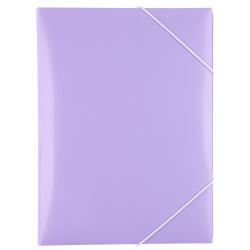 Папка на резинке 1 отделение, А4, пластик, 0,40 мм, цвет лавандовый Premium Pastel KLERK 231613