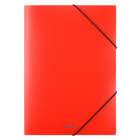 Папка на резинке А4, пластик, 0,40 мм, цвет красный Erich Krause 53324