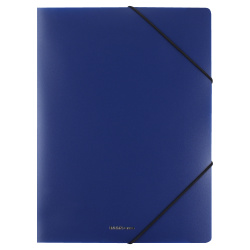 Папка на резинке А4, пластик, 0,40 мм, цвет синий Matt Classic Erich Krause 53322