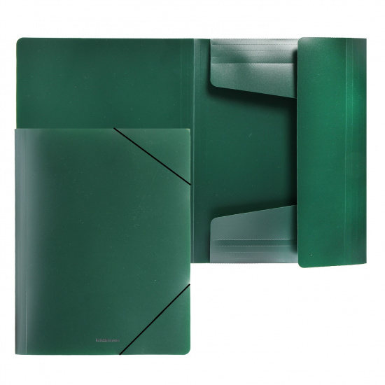 Папка на резинке А4, пластик, 0,40мм, цвет зеленый Erich Krause 47191