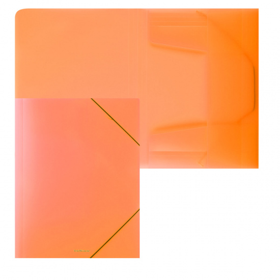 Папка на резинке А4 0,40мм Erich Krause Neon 47142 оранж