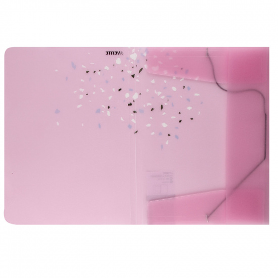 Папка на резинке А4, пластик, 0,40 мм, цвет розовый Crystal Dream deVENTE 3070900