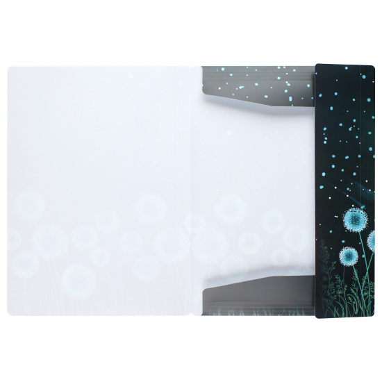 Папка на резинке А4, пластик, 0,40 мм, 20 мм, цвет темно-бирюзовый Dandelions deVENTE 3070204