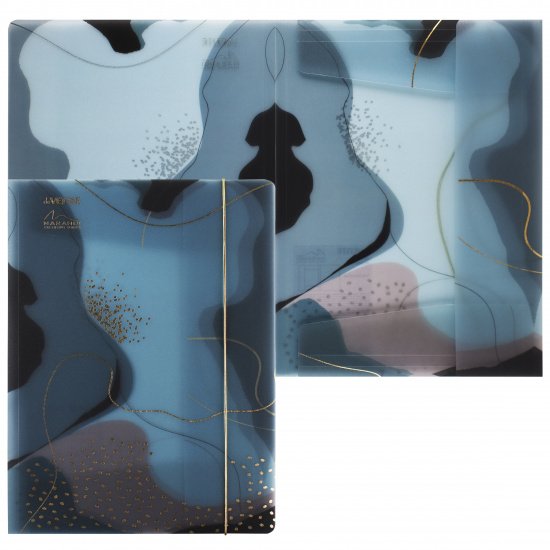 Папка на резинке А4, пластик, 0,40 мм, цвет синий Marandi Sparkle deVENTE 3070221