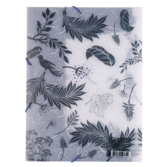 Папка на резинке А4, пластик полупрозрачный, 0,40 мм, цвет с рисунком Прекрасный лес FIORENZO 231787