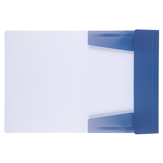 Папка на резинке А4, пластик, 0,40 мм, цвет синий Символика на синем KLERK 231788