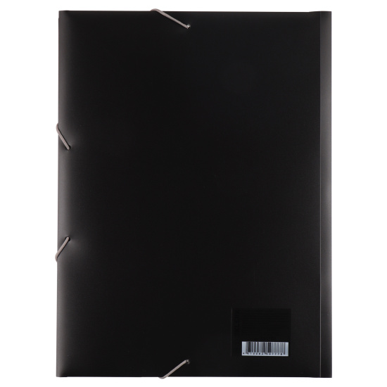 Папка на резинке А4, пластик, 0,40 мм, цвет черный Герб КОКОС 231789