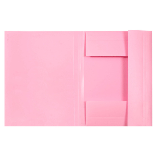 Папка на резинке А4, пластик, 0,45 мм, цвет розовый deVENTE 3070802