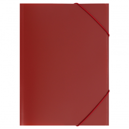 Папка на резинке А4, пластик, 0,50 мм, цвет красный KLERK 190973