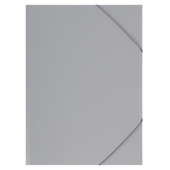 Папка на резинке А4, пластик, 0,50 мм, цвет серый KLERK 190974