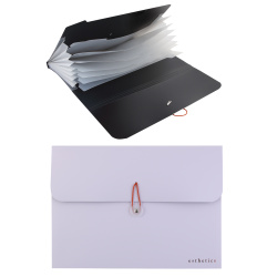 Папка на резинке, 8 отделений, А4, пластик, 0,70 мм, цвет лавандово-пепельный, Esthetics, deVENTE, 3078527