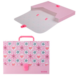 Папка-портфель 1отд 0,8мм 35мм Pink Flowers EK 48734
