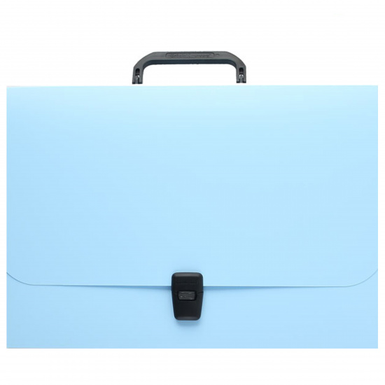 Папка-портфель А4, пластик, 1 отделение, цвет голубой 53306 Erich Krause
