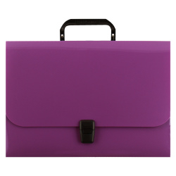 Папка-портфель А4, пластик, 1 отделение, цвет фиолетовый Diagonal Vivid Erich Krause 50448