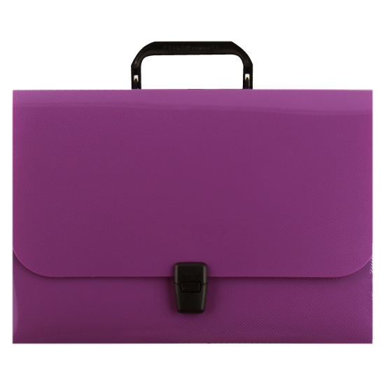 Папка-портфель А4, пластик, 1 отделение, цвет фиолетовый 50448 Erich Krause